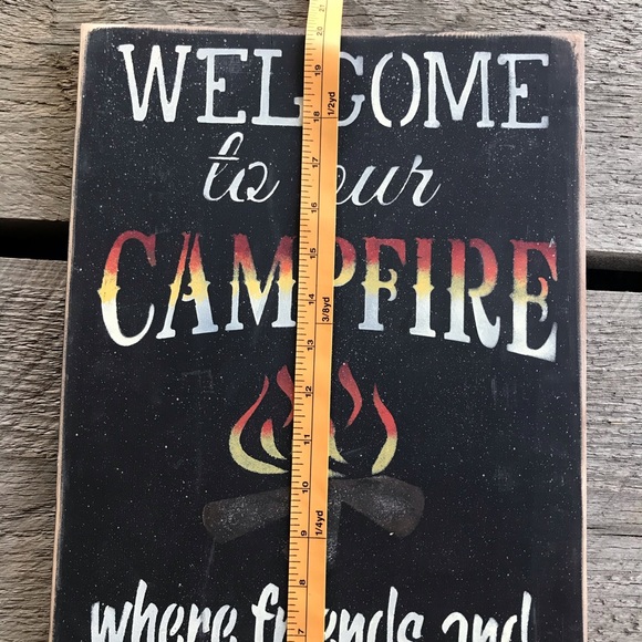 Welcome To Our Campfire Sign - Picture 3 of 5